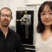 BTI’s Frank Schroeder and Jingfang Yu in BTI’s Center for Advanced Mass Spectrometry (CAMS)