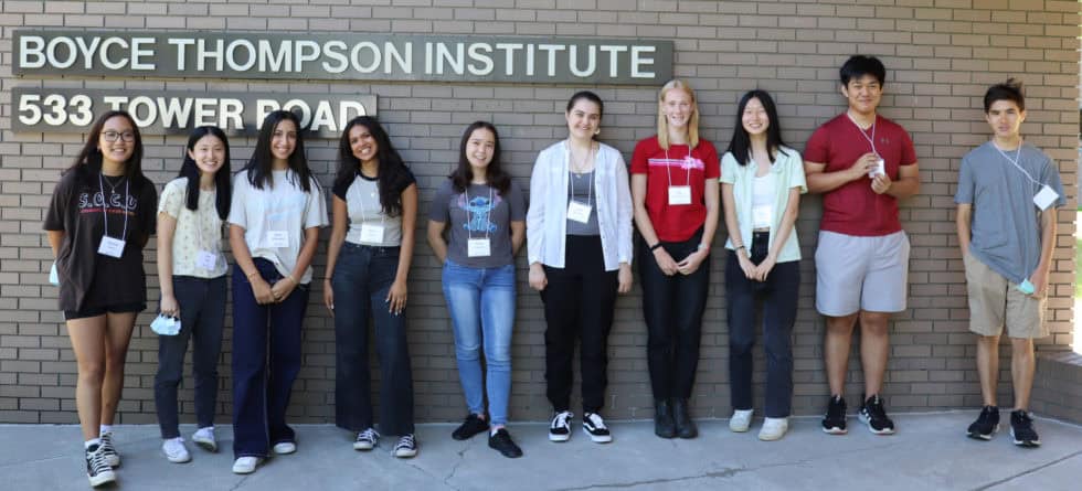 Boyce Thompson Institute student group - diverse young researchers at 533 Tower Road, emphasizing plant science and agricultural research in Ithaca, NY.